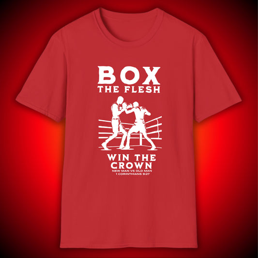 Box the Flesh "Win the Crown" Boxing T-Shirt | 1 Cor 9:27