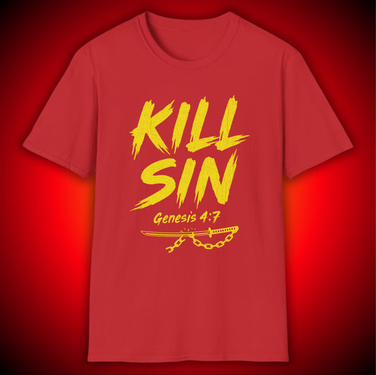 "Kill Sin" Christian Faith Graphic Tee | Genesis 4:7 | Unisex