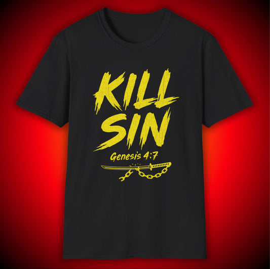 "Kill Sin" Christian Faith Graphic Tee | Genesis 4:7 | Unisex
