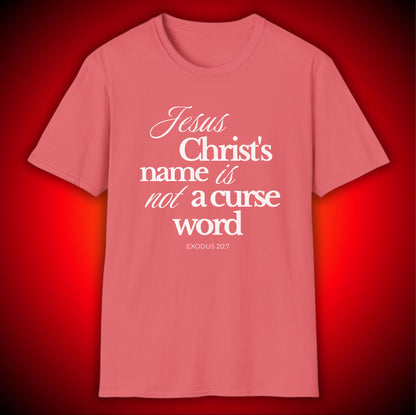 Not A Curse Word Graphic Tee | Exodus 20:7 | Unisex