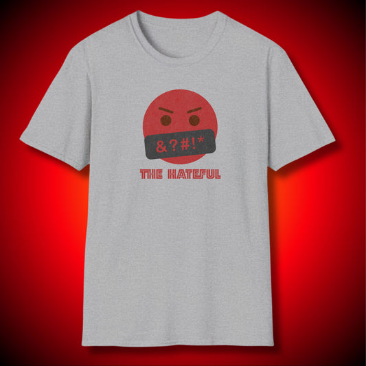 “The Hateful” Angry Emoji Cursing Graphic Tee | Repent and Believe the Gospel | James 1:20 (NASB) | Unisex