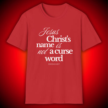 Not A Curse Word Graphic Tee | Exodus 20:7 | Unisex