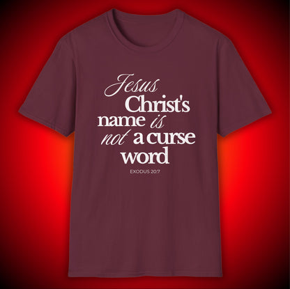 Not A Curse Word Graphic Tee | Exodus 20:7 | Unisex